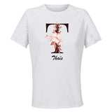Maillot de Sport Femme Thais Lettre - T-Shirt Respirant Polyester Manches Courtes - Cadeau Sportive Anniversaire Noël Fête des Mères