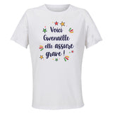Maillot de Sport Femme Gwenaelle Elle Assure - T-Shirt Respirant Polyester Manches Courtes - Cadeau Sportive Anniversaire Noël Fête des Mères