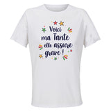 Maillot de Sport Femme Tante Elle Assure - T-Shirt Respirant Polyester Manches Courtes - Cadeau Sportive Anniversaire Noël Fête des Mères