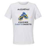 Maillot de Sport Femme Claquette - T-Shirt Respirant Polyester Manches Courtes - Cadeau Sportive Anniversaire Noël Fête des Mères