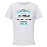 Maillot de Sport Femme Une Naturopathe Formidable Blanc - T-Shirt Respirant Polyester Manches Courtes - Cadeau Sportive Anniversaire Noël Fête des Mères