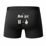 Caleçon 82 Ans - Humour Boxer Coton Motif Âge Idée Cadeau Anniversaire