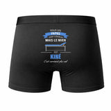 Caleçon Papa Kine - Humour Boxer Coton Idée Cadeau Fête des Pères