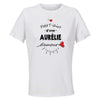 Maillot de Sport Femme pour Aurelie Damour - T-Shirt Respirant Polyester Manches Courtes - Cadeau Sportive Anniversaire Noël Fête des Mères