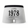 Caleçon Millésime 1978 - Humour Boxer Gris Idée Cadeau Anniversaire