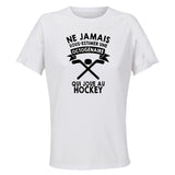 Maillot de Sport Femme Hockey Copy Octogenaire - T-Shirt Respirant Polyester Manches Courtes - Cadeau Sportive Anniversaire Noël Fête des Mères