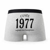 Caleçon Millésime 1977 - Humour Boxer Gris Idée Cadeau Anniversaire