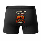 Caleçon Corentin Énorme Bonus - Humour Boxer Coton Idée Cadeau