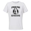 Maillot de Sport Femme Berger Blanc Suisse J'peux Pas - T-Shirt Respirant Polyester Manches Courtes - Cadeau Sportive Anniversaire Noël Fête des Mères