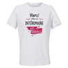 Maillot de Sport Femme pour Merci Interimaire Geniale - T-Shirt Respirant Polyester Manches Courtes - Cadeau Sportive Anniversaire Noël Fête des Mères
