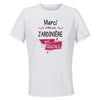 Maillot de Sport Femme pour Merci Jardiniere Geniale - T-Shirt Respirant Polyester Manches Courtes - Cadeau Sportive Anniversaire Noël Fête des Mères