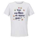 Maillot de Sport Femme Niece Elle Assure - T-Shirt Respirant Polyester Manches Courtes - Cadeau Sportive Anniversaire Noël Fête des Mères