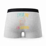Caleçon Saxophone - Humour Boxer Gris Idée Cadeau Passion