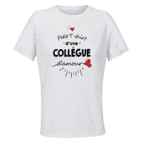 Maillot de Sport Femme pour Collegue Damour - T-Shirt Respirant Polyester Manches Courtes - Cadeau Sportive Anniversaire Noël Fête des Mères