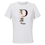 Maillot de Sport Femme Peggy Lettre - T-Shirt Respirant Polyester Manches Courtes - Cadeau Sportive Anniversaire Noël Fête des Mères