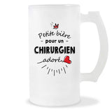 Verre à bière Chirurgien adoré | Chope de Bière Pinte Idée Cadeau Humour Collègue famille Homme Anniversaire Noël