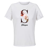 Maillot de Sport Femme Shayna Lettre - T-Shirt Respirant Polyester Manches Courtes - Cadeau Sportive Anniversaire Noël Fête des Mères