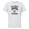 Maillot de Sport Femme Petanque Copy Octogenaire - T-Shirt Respirant Polyester Manches Courtes - Cadeau Sportive Anniversaire Noël Fête des Mères