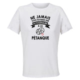 Maillot de Sport Femme Petanque Copy Octogenaire - T-Shirt Respirant Polyester Manches Courtes - Cadeau Sportive Anniversaire Noël Fête des Mères