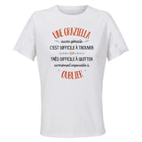 Maillot de Sport Femme Une Graziella Aussi Geniale - T-Shirt Respirant Polyester Manches Courtes - Cadeau Sportive Anniversaire Noël Fête des Mères