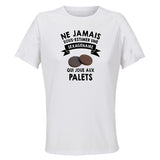 Maillot de Sport Femme Palets Sexagenaire - T-Shirt Respirant Polyester Manches Courtes - Cadeau Sportive Anniversaire Noël Fête des Mères