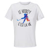 Maillot de Sport Femme Hockey C'est La Vie - T-Shirt Respirant Polyester Manches Courtes - Cadeau Sportive Anniversaire Noël Fête des Mères