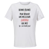 Maillot de Sport Femme Laetitia Ca n'existe Pas - T-Shirt Respirant Polyester Manches Courtes - Cadeau Sportive Anniversaire Noël Fête des Mères