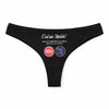 Culotte Tanga Personnalisé Femme Karaoke - sous-Vêtement Coton Idée Cadeau Humour Saint Valentin Anniversaire