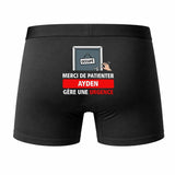 Caleçon Ayden Patienter Ayden Gère Une Urgence - Humour Boxer Coton Idée Cadeau