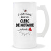 Verre à bière Clerc de notaire adoré | Chope de Bière Pinte Idée Cadeau Humour Collègue famille Homme Anniversaire Noël
