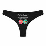 Culotte Tanga Personnalisé Femme Whisky - sous-Vêtement Coton Idée Cadeau Humour Saint Valentin Anniversaire