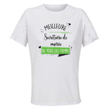 Maillot de Sport Femme Secretaire De Mairie Meilleure de Tous Les Temps Femme-2 - T-Shirt Respirant Polyester Manches Courtes - Cadeau Sportive Anniversaire Noël Fête des Mères