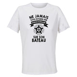 Maillot de Sport Femme Bateau Quinquagenaire - T-Shirt Respirant Polyester Manches Courtes - Cadeau Sportive Anniversaire Noël Fête des Mères