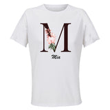Maillot de Sport Femme Mia Lettre - T-Shirt Respirant Polyester Manches Courtes - Cadeau Sportive Anniversaire Noël Fête des Mères