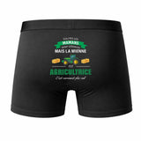 Caleçon Maman Agricultrtice - Humour Boxer Coton Idée Cadeau Fête des Pères