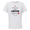 Maillot de Sport Femme pour Christine Damour - T-Shirt Respirant Polyester Manches Courtes - Cadeau Sportive Anniversaire Noël Fête des Mères