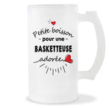 Verre à bière Basketteuse adorée femme | Chope de Bière Pinte Idée Cadeau Humour Collègue famille Homme Anniversaire Noël
