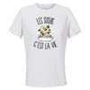 Maillot de Sport Femme Sushis C'est La Vie - T-Shirt Respirant Polyester Manches Courtes - Cadeau Sportive Anniversaire Noël Fête des Mères