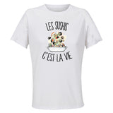 Maillot de Sport Femme Sushis C'est La Vie - T-Shirt Respirant Polyester Manches Courtes - Cadeau Sportive Anniversaire Noël Fête des Mères