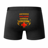 Caleçon Guillaume Donneur d'Orgasme - Humour Boxer Coton Idée Cadeau