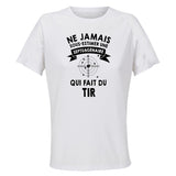 Maillot de Sport Femme Tir Septuagenaire - T-Shirt Respirant Polyester Manches Courtes - Cadeau Sportive Anniversaire Noël Fête des Mères