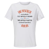 Maillot de Sport Femme Une Prescillia Aussi Geniale - T-Shirt Respirant Polyester Manches Courtes - Cadeau Sportive Anniversaire Noël Fête des Mères