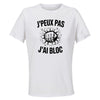 Maillot de Sport Femme Bloc J'peux Pas - T-Shirt Respirant Polyester Manches Courtes - Cadeau Sportive Anniversaire Noël Fête des Mères