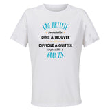 Maillot de Sport Femme Une Artiste Formidable Blanc - T-Shirt Respirant Polyester Manches Courtes - Cadeau Sportive Anniversaire Noël Fête des Mères