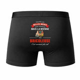 Caleçon Belle-Mère Bricoleuse - Humour Boxer Coton Idée Cadeau Fête des Pères