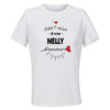 Maillot de Sport Femme Nelly Damour - T-Shirt Respirant Polyester Manches Courtes - Cadeau Sportive Anniversaire Noël Fête des Mères