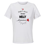 Maillot de Sport Femme Nelly Damour - T-Shirt Respirant Polyester Manches Courtes - Cadeau Sportive Anniversaire Noël Fête des Mères