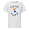 Maillot de Sport Femme Lancer du Javelot C'est La Vie - T-Shirt Respirant Polyester Manches Courtes - Cadeau Sportive Anniversaire Noël Fête des Mères