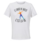 Maillot de Sport Femme Lancer du Javelot C'est La Vie - T-Shirt Respirant Polyester Manches Courtes - Cadeau Sportive Anniversaire Noël Fête des Mères