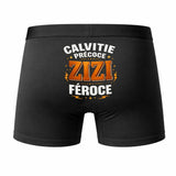 Caleçon Calvitie Précoce Féroce - Humour Boxer Coton Motif Idée Cadeau